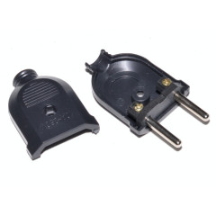 Stecher plat 10A negru