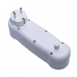 Triplu stecher 2 + 1 si doua porturi USB cu intrerupator LED