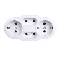 Cvadruplu stecher schuko 2 Euro + 2 schuko 16A 250V