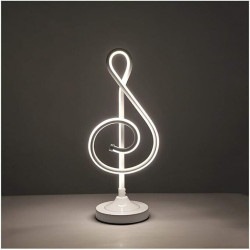 Veioza alba LED 14W 4000K lumina neutra, moderna 44cm