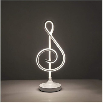 Veioza alba LED 14W 4000K lumina neutra, moderna 44cm