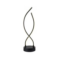 Veioza neagra LED 24W lumina neutra 4000K moderna 54cm