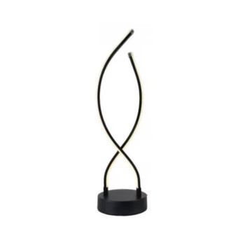 Veioza neagra LED 24W lumina neutra 4000K moderna 54cm