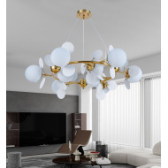 Lustra clasica aurie 9xE27, Diametru 890 mm, calitate premium