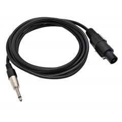Cablu Audio Jack 6,3 tata MO - speakon Tata Prof - 6mm / 5m