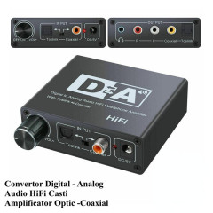 Convertor Digital Analog Audio HiFi cu Volum si Jack