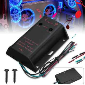 Convertor High Low audio auto 2 canale RCA reglaj nivel