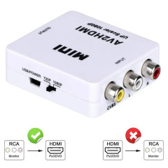 Convertor Mini AV2HDMI HDV-554 3RCA - HDMI 1080p