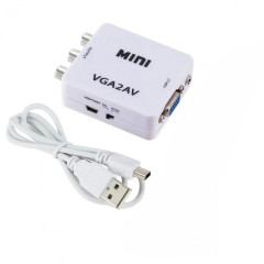 Convertor Mini VGA2AV HDV-555 - convertor vga av VGA la 3RC