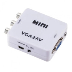 Convertor Mini VGA2AV HDV-555 - convertor vga av VGA la 3RC