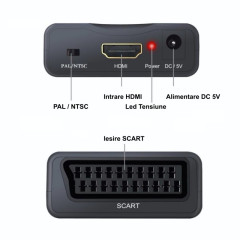 Convertor HDMI SCART pentru TV vechi Laptop Console