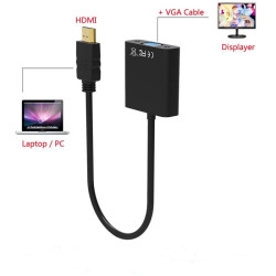 Convertor HDMI VGA cu Audio Jack 3.5mm Full HD 1080p