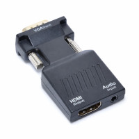 Adaptor VGA HDMI cu audio 1080P pentru PC si laptop