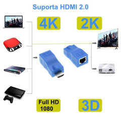 Extender HDMI 30m prin UTP FTP Cat5e Cat6 Full HD