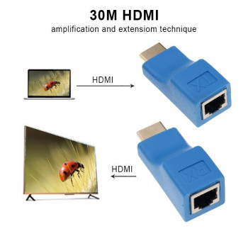 Extender HDMI 30m prin UTP FTP Cat5e Cat6 Full HD