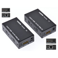 Extender HDMI 60m prin UTP FTP Cat5e Cat6 Full HD