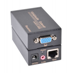 Extender VGA UTP 100m cu Audio prin Cat5e Cat6