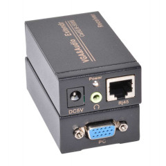 Extender VGA UTP 100m cu Audio prin Cat5e Cat6
