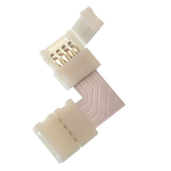 Conector colt banda led RGB – pentru schimbarea directiei la 90°