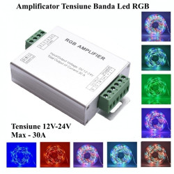 Amplificator banda led rgb 12-24V 30A pentru sisteme LED