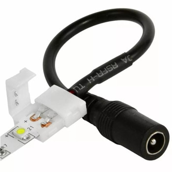 Conector alimentare banda led – compatibil benzi 10 mm 12V/24V