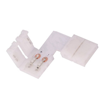 Conector colt banda led – pentru benzi monocolore 10 mm 90°
