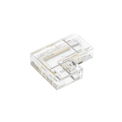 Conector transparent de colt banda led COB monocolora latime de 10 mm 90 grade 