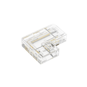 Conector transparent de colt banda led COB monocolora latime de 10 mm 90 grade 