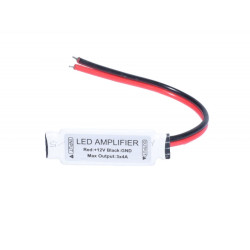 Amplificator banda led rgb mini cu fire pentru benzi LED