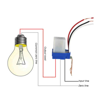 Senzor crepuscular 12v ac-dc 10a exterior