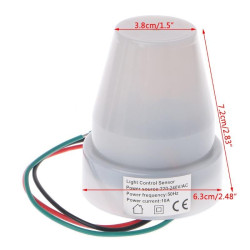 Senzor Crepuscular 220V 10A cu reglarea timpului de declansare
