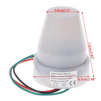 Senzor Crepuscular 220V 10A cu reglarea timpului de declansare