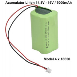 Acumulator Li-ion 4x18650 14.8V 5000mAh Dalbi pachet baterie
