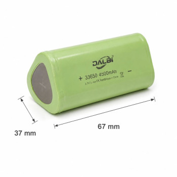 Acumulator Li-ion 33650 3.7V 4500mAh, 3 celule 18650, 1S3P