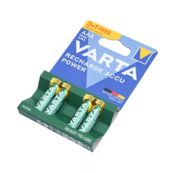Set 4 Acumulatori Reîncărcabili Varta R3 AAA 1000mAh Ni-MH – Putere și Fiabilitate