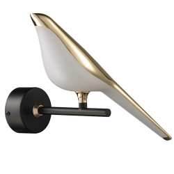  Aplica pasare LED aurie 800lm pentru perete decorativ