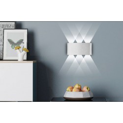 Aplica exterior LED 6W alba IP65 pentru iluminat fatada
