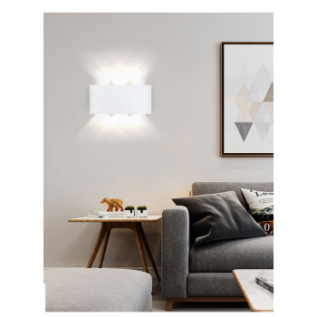 Aplica exterior LED 6W alba IP65 pentru iluminat fatada