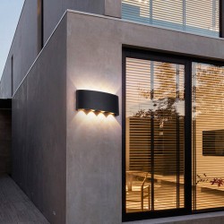 Aplica exterior LED 8W gri IP65 lumina calda 3000K