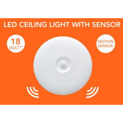 Aplica LED cu senzor de miscare 18w 6500k