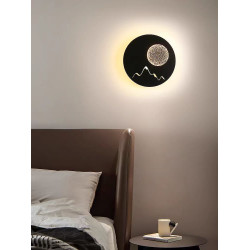 Aplica black rotunda 27w alb variabil D240 mm