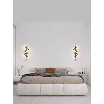 Aplica LED neagra alb variabil L400 mm