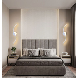 Aplica Led alba 50 cm 3 functii
