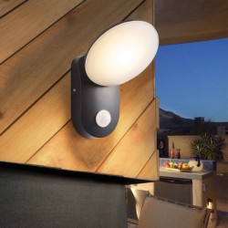 Aplica led cu senzor de miscare IP65, lumina calda 12W