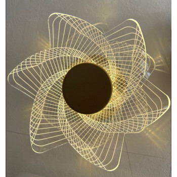 Aplica LED 5 wati cu 3D flower alb rece
