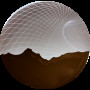 Aplica de perete 5W cu LED 3D spatiu si timp distorsionat