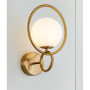 Aplica perete gold glob sticla dulie E27