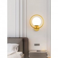 Aplica gold glob alb mat fasung E27 Max 60w