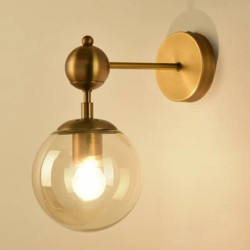Aplica gold bec E27 maxim 60w glob transparent