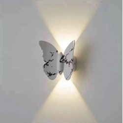 Aplica fluture LED 6W alb IP65 lumina calda pentru exterior